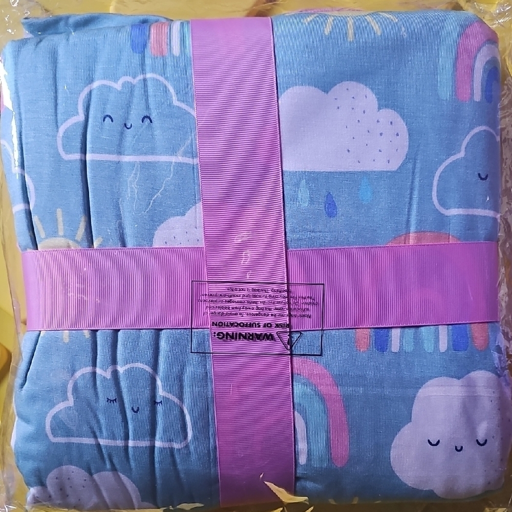 Little Sleepies Cloud Blanket - Blue and Pink - Picture 2 of 2